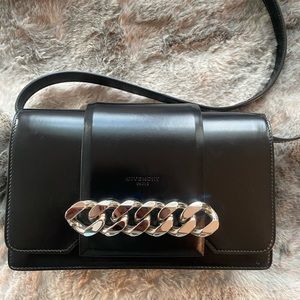 Givenchy Flap Shoulder/crossbody handbag with silver chain